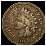 1864 Bronze Indian Head Cent NICELY CIRCULATED