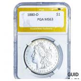 1880-O Morgan Silver Dollar PGA MS63