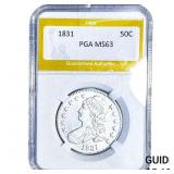 1831 Capped Bust Half Dollar PGA MS63