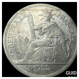 1922 French Indo-China .7813oz Silver Piastre