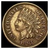 1863 Indian Head Cent CLOSELY UNCIRCULATED
