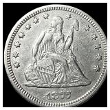1877-CC Silver Seated Liberty Quarter UNCIRCULATED