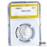 1900-S Barber Half Dollar PGA AU58