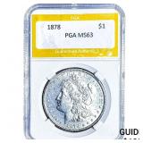 1878 Morgan Silver Dollar PGA MS63
