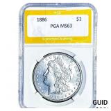 1886 Morgan Silver Dollar PGA MS63