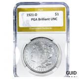 1921-D Morgan Silver Dollar PGA Brilliant UNC