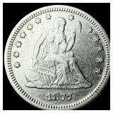 1877-S Silver Seated Liberty Quarter NEARLY UNCIRC