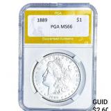1889 Morgan Silver Dollar PGA MS66