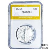 1943-S Walking Liberty Half Dollar PGA MS64