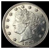 1883 Liberty Head Nickel (No Cents) NEARLY UNCIRCU