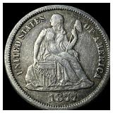 1877-CC Silver Dime NEARLY UNCIRCULATED