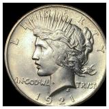 1921 Silver Peace Dollar UNCIRCULATED