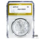 1879-O Morgan Silver Dollar PGA MS63