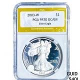 2003-W Silver Eagle PGA PR70 DCAM