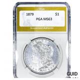 1879 Morgan Silver Dollar PGA MS63