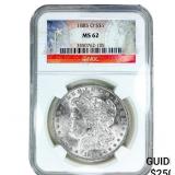 1885-O Morgan Silver Dollar NGC MS62