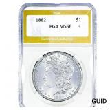 1882 Morgan Silver Dollar PGA MS66