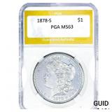 1878-S Morgan Silver Dollar PGA MS63