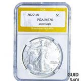 2022-W Silver Eagle PGA MS70