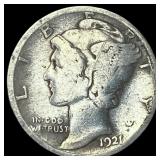 1921 Silver Mercury Dime LIGHTLY CIRCULATED