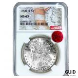 1898-O Morgan Silver Dollar NGC MS63
