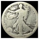 1916-S Walking Liberty Half Dollar NICELY CIRCULAT