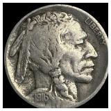 1916-S Buffalo Nickel LIGHTLY CIRCULATED