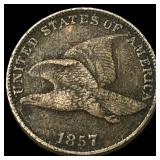 1857 Copper-Nickel Flying Eagle Cent HIGH  GRADE