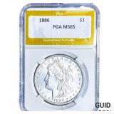 1886 Morgan Silver Dollar PGA MS65