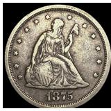 1875 Seated Liberty Twenty Cents NEARLY UNCIRCULAT