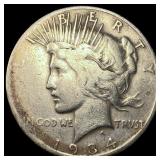 1934 Silver Peace Dollar LIGHTLY CIRCULATED