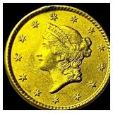 1851 Gold $1 Type 1 CLOSELY UNCIRCULATED