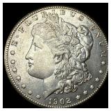 1902-S Silver Morgan Dollar CHOICE AU
