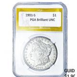 1901-S Morgan Silver Dollar PGA Brilliant UNC