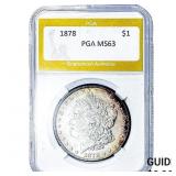 1878 Morgan Silver Dollar PGA MS63