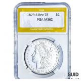 1879-S Rev 78 Morgan Silver Dollar PGA MS62