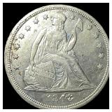 1844-O Silver Seated Liberty Dollar NEARLY  UNCIR
