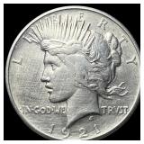 1921 Silver Peace Dollar CLOSELY UNCIRCULATED