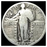 1925 Silver Standing Liberty Quarter NICELY  CIRC