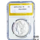 1879-S Rev 78 Morgan Silver Dollar PGA MS64