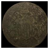 1872 Two-Cent Piece NICELY CIRCULATED
