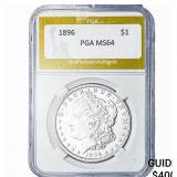 1896 Morgan Silver Dollar PGA MS64