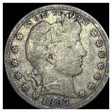 1897-S Silver Barber Quarter LIGHTLY  CIRCULATED