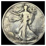 1920-D Silver Walking Liberty Half Dollar  LIGHTL