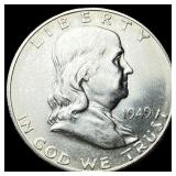 1949-S Silver Half Dollar Franklin UNCIRCULATED