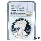 2020-W Silver Eagle NGC PF69 Ultra Cameo