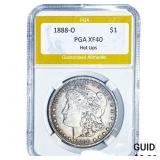 1888-O Morgan Silver Dollar PGA XF40 Hot Lips