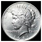 1921 Silver Peace Dollar CLOSELY UNCIRCULATED