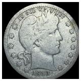 1913 Silver Barber Quarter NICELY CIRCULATED