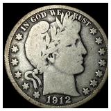 1912-D Silver Barber Half Dollar UNCIRCULATED